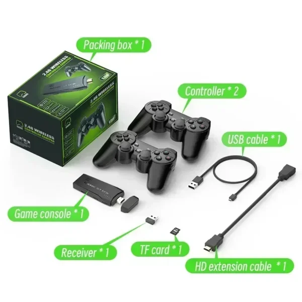 M8 Retro Classic Video Console Game Stick With 64G 4K 10000 Games - Image 6