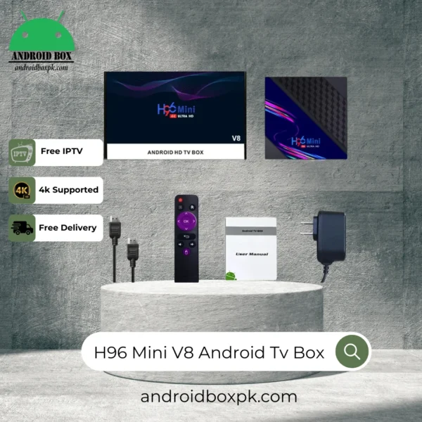 H96 Mini V8 Smart Android Tv Box Rockchip with 8Gb & 128Gb - Image 6