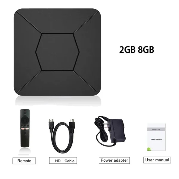 Q5 Android Smart TV Box Android 11 Amlogic S905L3 2GB 8GB HDR10 2.4G 4K ATV Display - Image 6