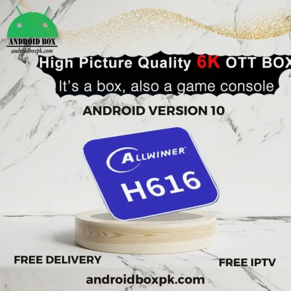 H96 Max H616 Android 6k TV Box - 4GB 64GB - Android 10 - 5G WIFI & Bluethooth - Image 3