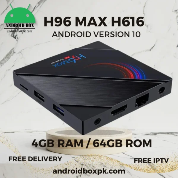 H96 Max H616 Android 6k TV Box - 4GB 64GB - Android 10 - 5G WIFI & Bluethooth - Image 2