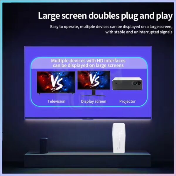 X6 TV Game Stick Console with Arcade Joystick 4K Built-in 20000+ Games - Image 3