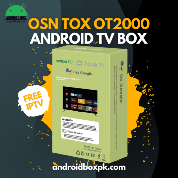 OSN TOX OT2000 Android 15.1 TV Box – 8GB RAM 128GB ROM Google Voice Assistant - 8K Streaming Smart Box - Image 2