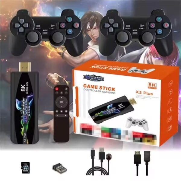 X3 Plus Gaming Stick - Android 12 Retro 4K Console with Dual Wireless Controllers - Image 8