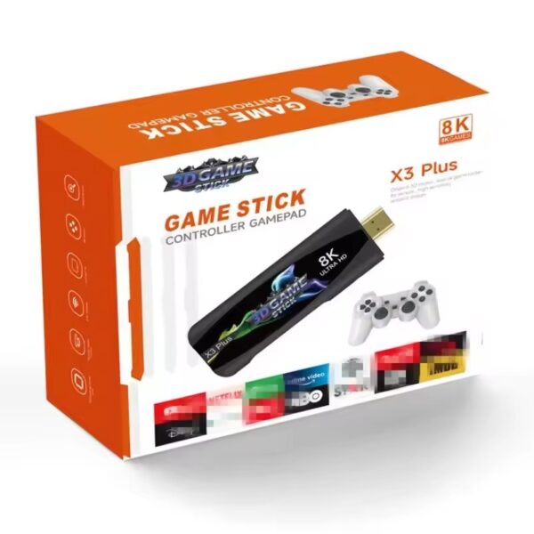 X3 Plus Gaming Stick - Android 12 Retro 4K Console with Dual Wireless Controllers - Image 3