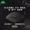 Xiaomi TV Box S (3rd Gen) - 2Gb Ram 32Gb Rom - Google TV 4K CPU Quad-Core