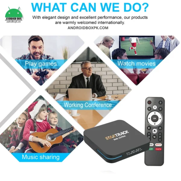 Star Track Z40 Ultra Android TV Box – 8GB RAM, 128GB ROM Google Voice Assistant - Image 4