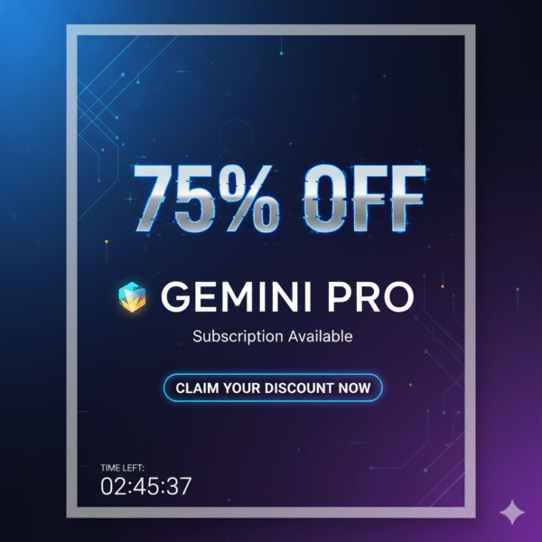 Google Gemini Pro Subscription – Get Google AI Pro Tools benefits