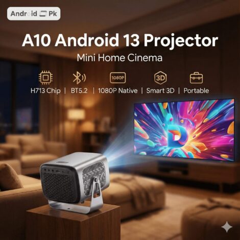A10 Android Protable Projector with 4K – Android 13 Dual Wifi 5G