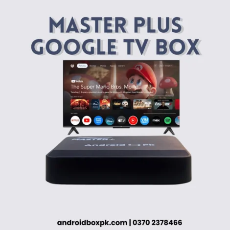 Master Plus Android TV Box 8GB RAM 128GB ROM Android 14 with Google TV & Voice Assistant