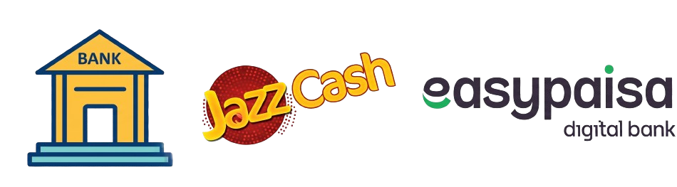 Cash on Delivery | EasyPaisa | JazzCash | Bank Transfer