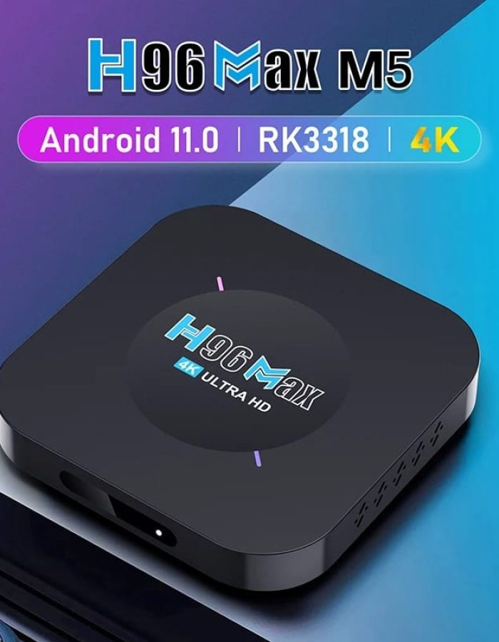 H96 Max M5 Smart TV Box- 8Gb 128Gb – Android 11 – 4k Streaming Rockchip RK3318 Quad Core