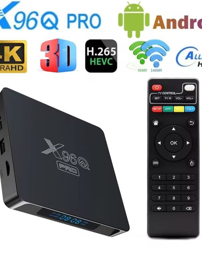 X96Q Pro Smart Android Tv Box – 8GB Ram 128GB Rom – Android 15 – 4K Supported Box