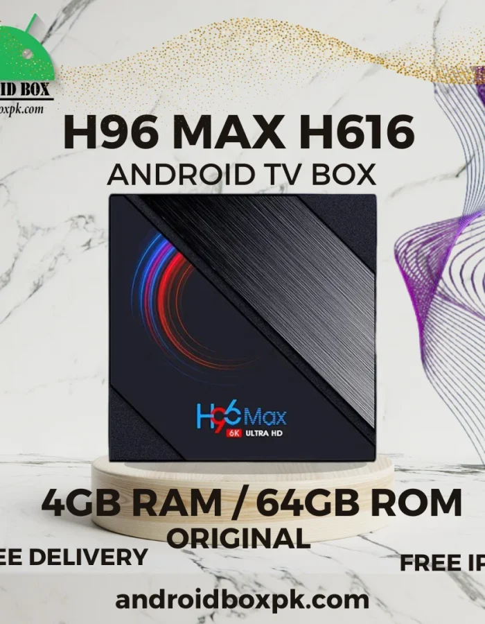 H96 Max H616 Android 6k TV Box – 4GB 64GB – Android 10 – 5G WIFI & Bluethooth